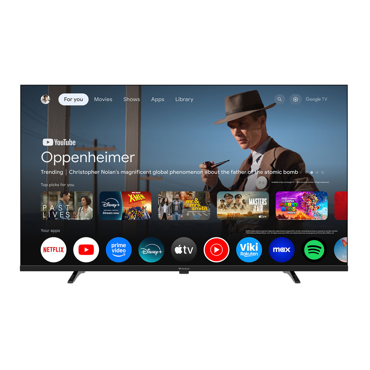 TELEVISOR INNOVA 40 FHD GOOGLE TV IN-TVLED-40GFHD-MP