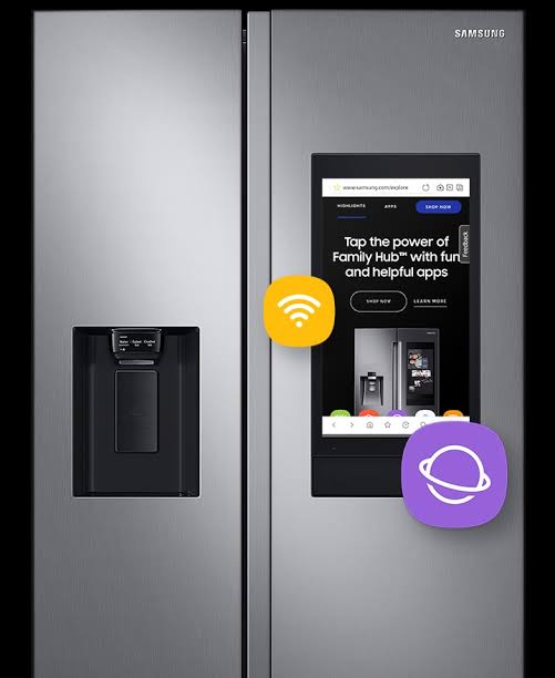 REFRIGERADORA SAMSUNG Side by Side Family Hub RS22A5561S9/ED 609L